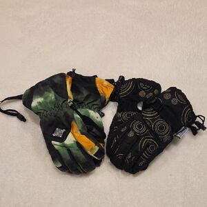 Two Pairs of  Kids Winter Gloves